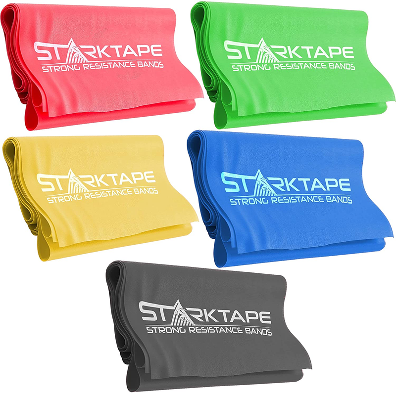 Set. 5 Pack Non-latex Physical Therapy, Professional Elastic