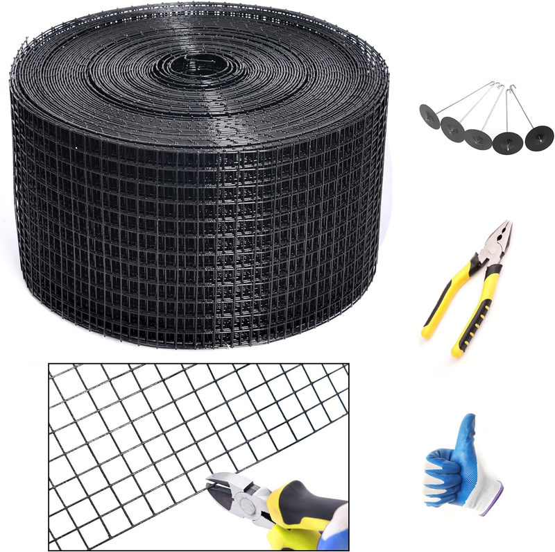 Solar Panel Guard, 8In X 100Ft PVC Coated Pigeon Guard Roll Kit Wire Screen