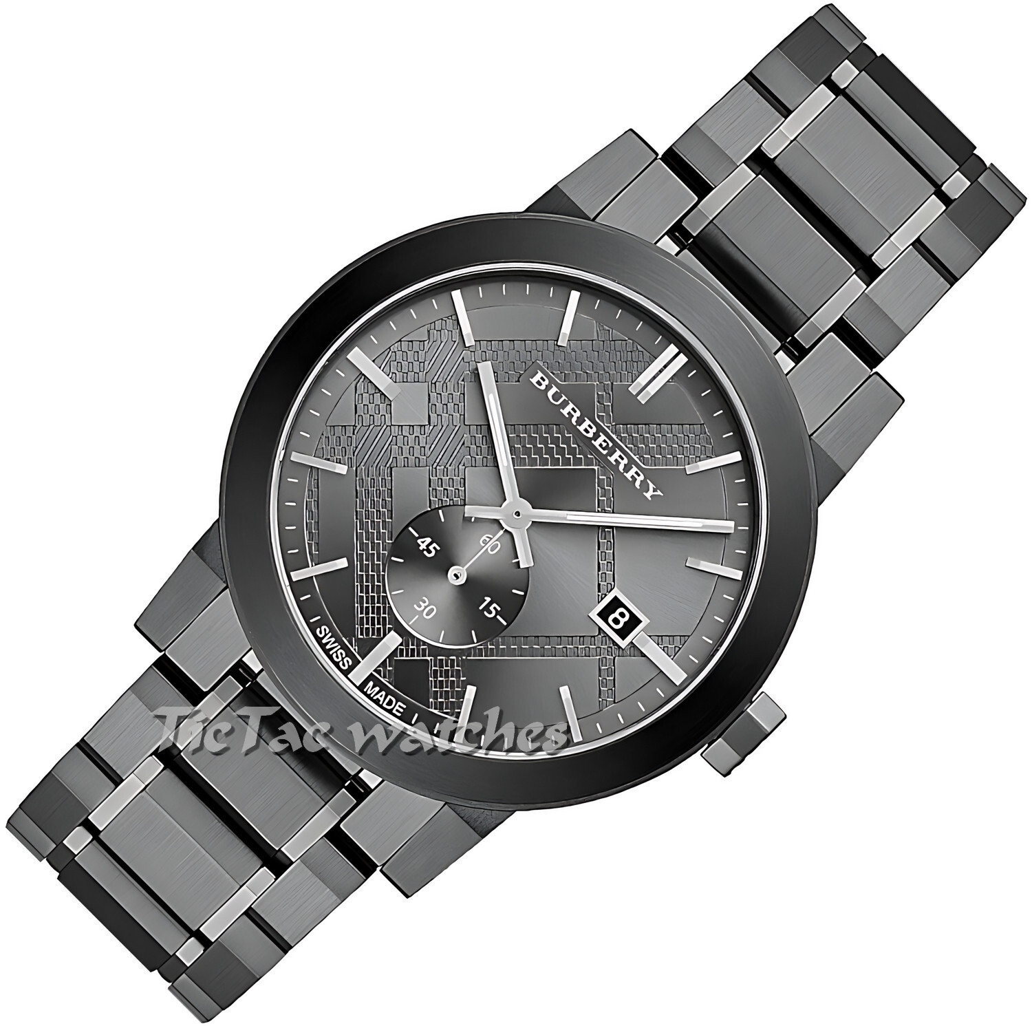 BURBERRY THE CITY BU9902 ORIGINAL MEN'S WATCH GUNMETAL BRAND
