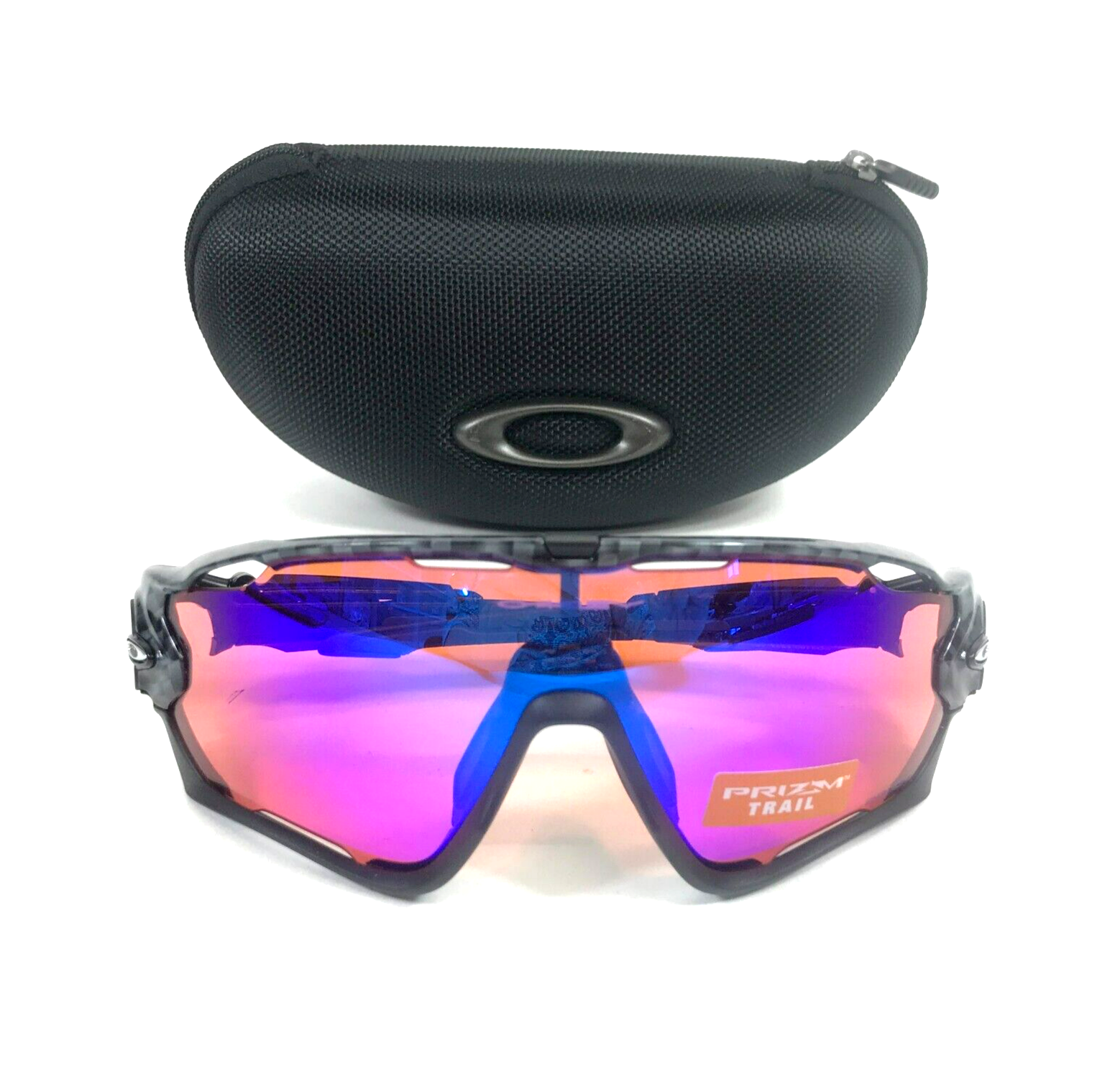 Pre-owned Oakley Sunglasses Jawbreaker Oo9290-2531 Carbon Fiber Black W/ Prizm Trail Lens In Pink
