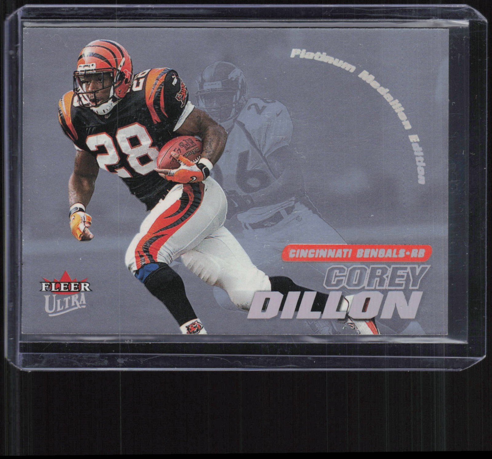 2001 Fleer Ultra Platinum Medallion Edition #52P Corey Dillon 40/50
