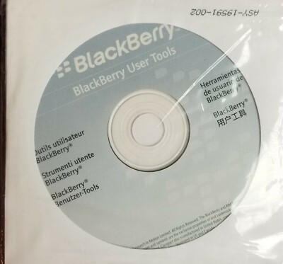 Blackberry User Tools Disc CD and booklets 