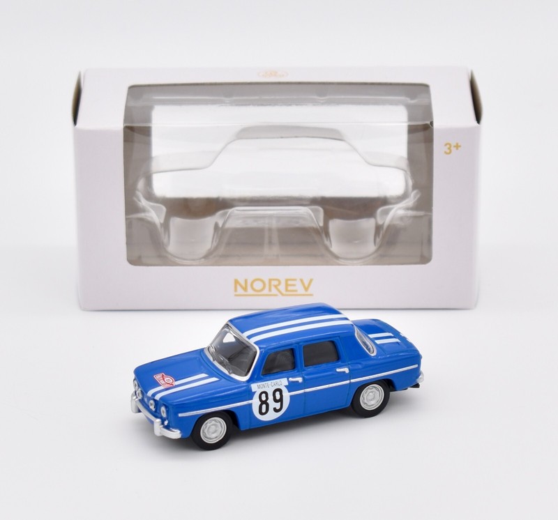 Renault 8 Gordini Bleue Rallye NÂ°89 1969 Norev 3 Inches 1/64 310945
