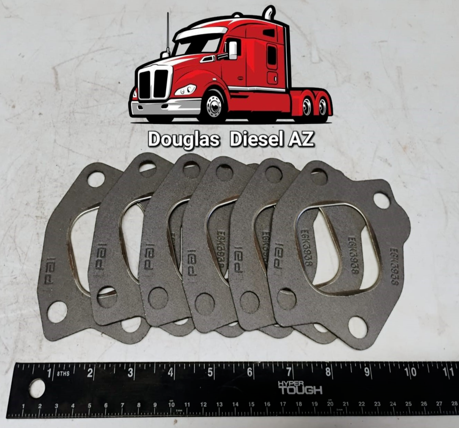 【受注生産品】 GASKET EXHAUST w/Steel Ref EGK-3938. PAI# E6. Mack for Bead ヴァイスシュヴァルツ