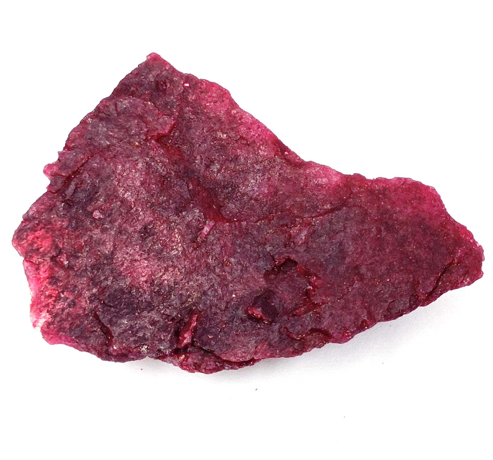 DYED 433 Ct African Uncut Rough Certified Red Ruby Loose
