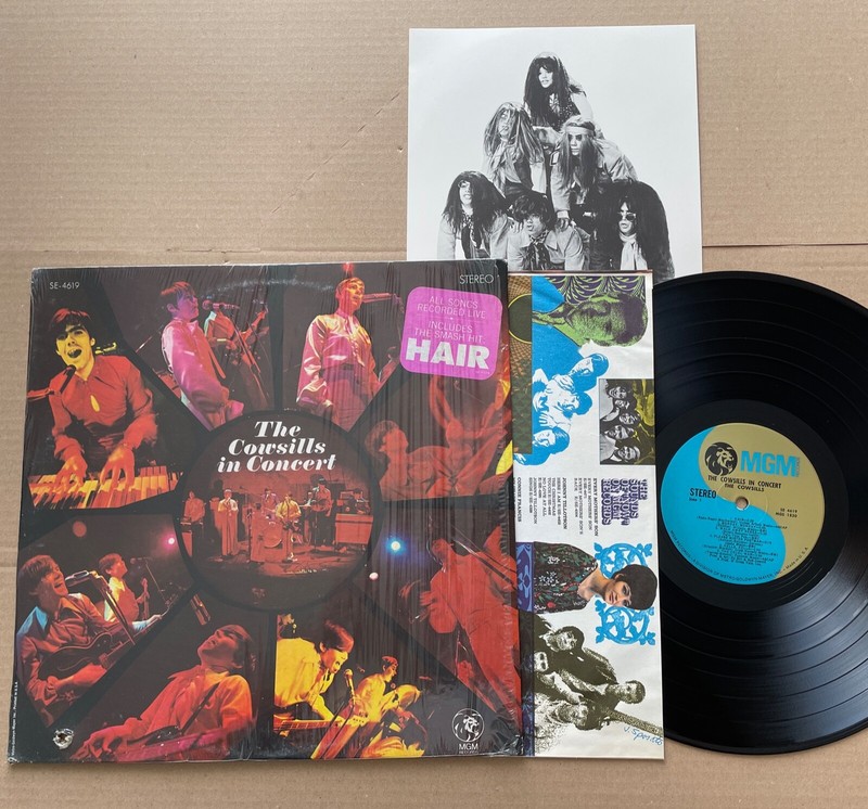 The Cowsills In Concert Usa Lp +Inner+Insert Mgm Se-4619 (1969) Vg+ Cut /Nmint
