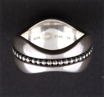Georg Jensen Sterling Ring # 574B. Silver. Modern. Regitze Overgaard. NEW