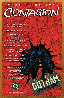 1995 DC Comics Batman Contagion Vintage Print Ad/Poster Official Promo Art 90s