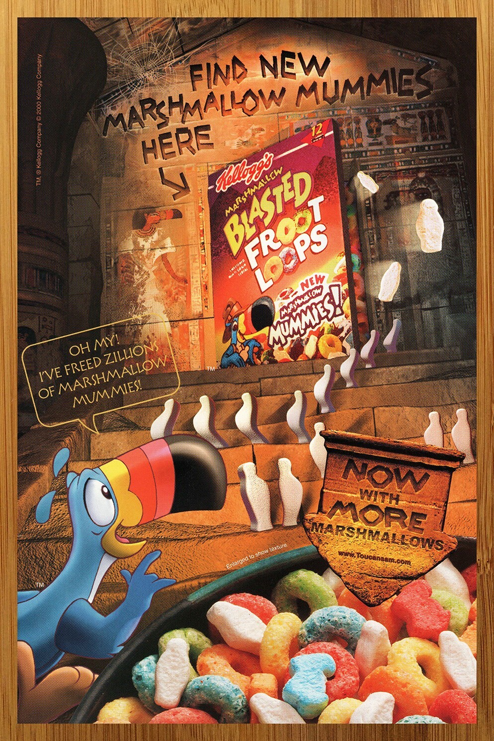 marshmallow  Kellogg's Froot Loops Cereal, Marshmallow, 12.6-Ounce Boxes