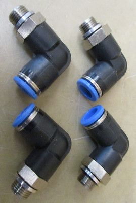 FESTO QSL-G1/8-8 L-Fitting Push-In/Threaded  Lot of 4 Pieces  46965ELL