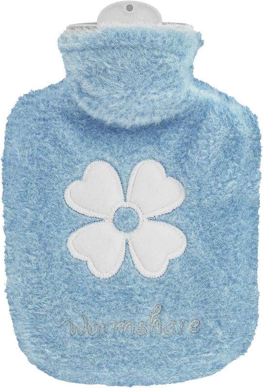 500Ml Small Hot Water Bottle with Soft Faux Fur Cover