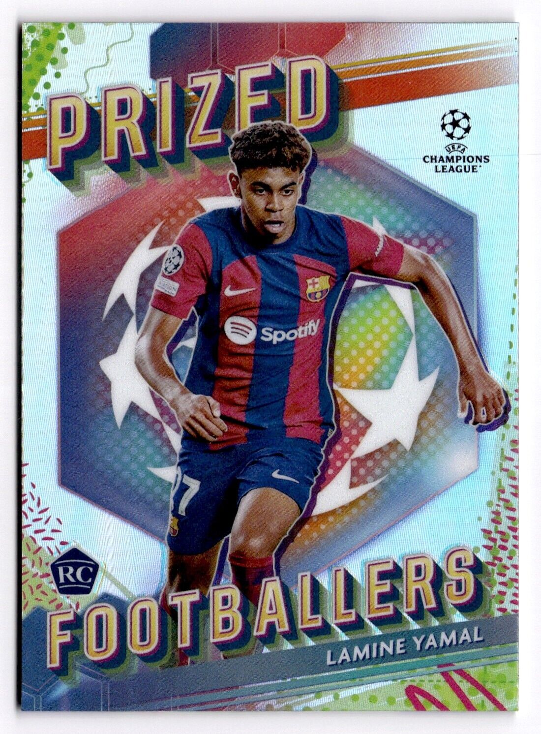2024 Topps Prized Footballers Lamine Yamal #PF-8 Barcelona 2024 Topps Prized Footballers Lamine Yamal #PF-8 Barcelona