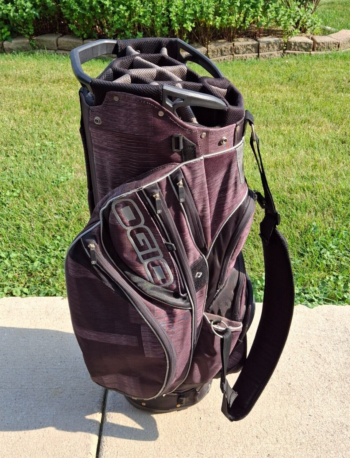 ゴルフバック WMC-102 OGIO Synchro II Cart Golf Bag 14 Way Black Purple Plaid | eBay