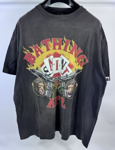 SAINT MICHAEL - SURVIVAL PRINT LONG SLEEVE T-SHIRT SIZE: L SAINT MICHAEL - SURVIVAL PRINT LONG SLEEVE T-SHIRT SIZE: L