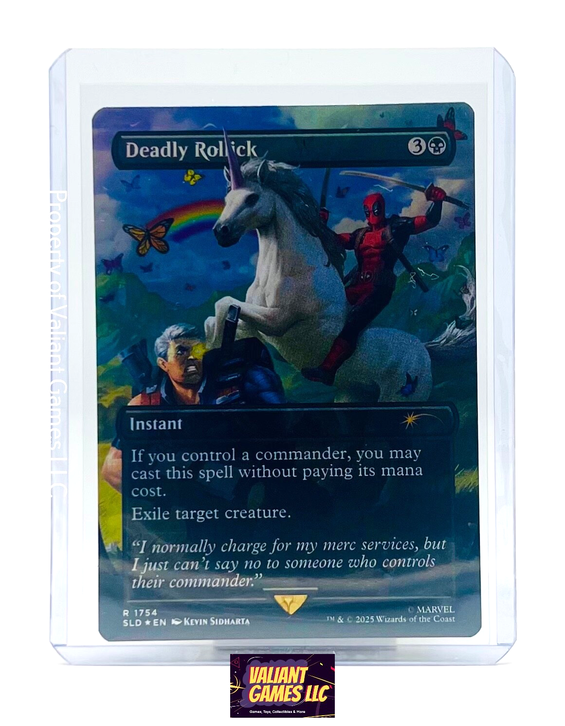 MTG Secret Lair x Marvel Deadpool Deadly Rolick #1754 Foil