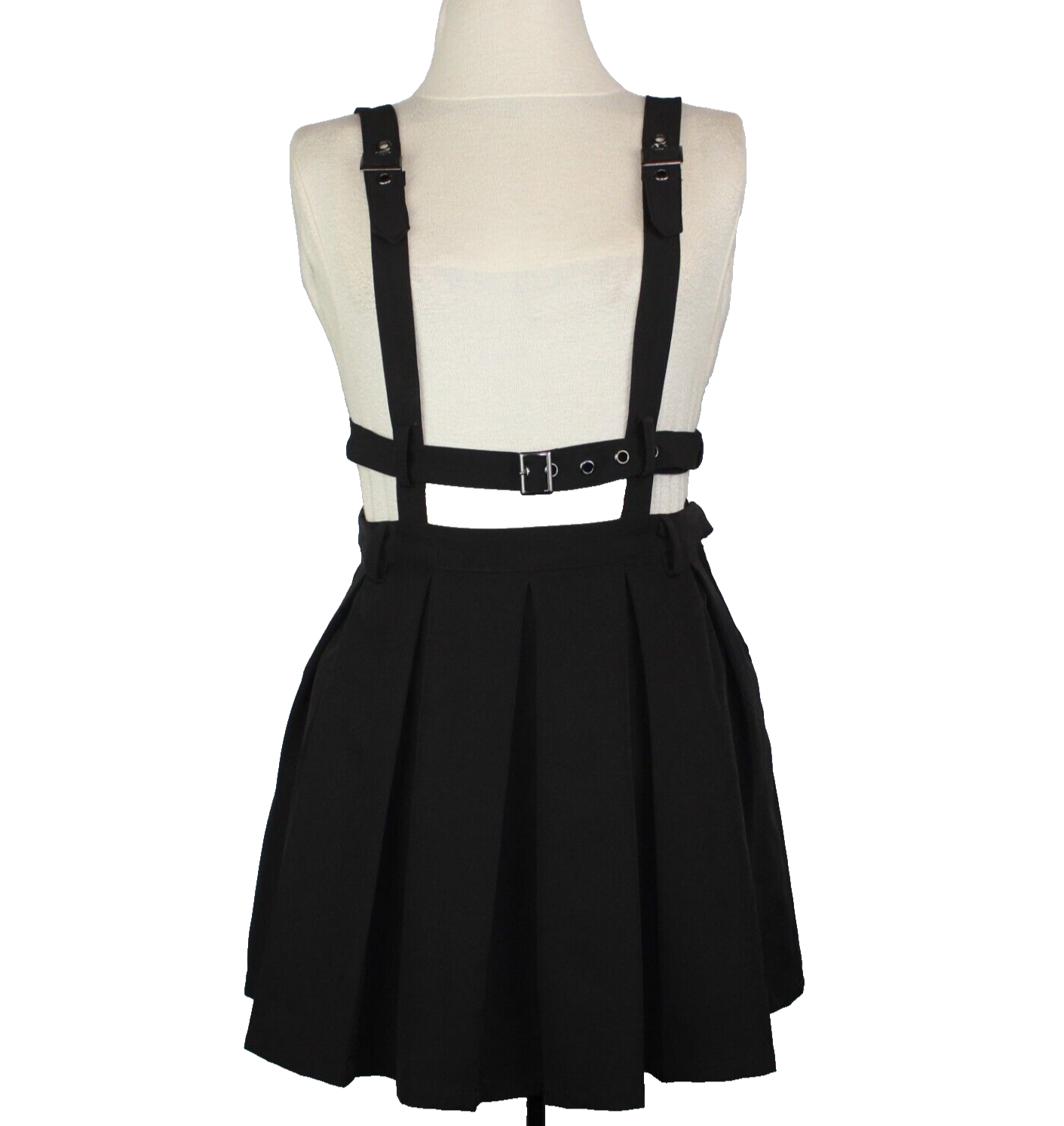 AVENCHUMU Girls pleated harness skirt 黒 Girls pleated harness skirt – AVENCHUMU （アバンチュウム）