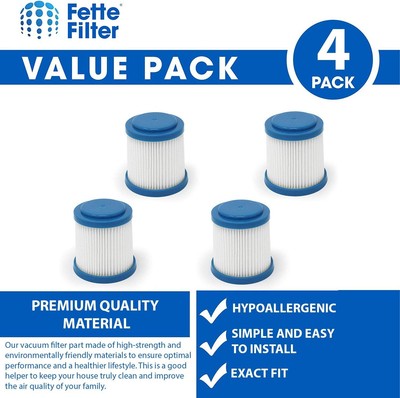 Pleated Vacuum Filter Compatible with Black Decker SMARTECH 2 in 1 Cordless