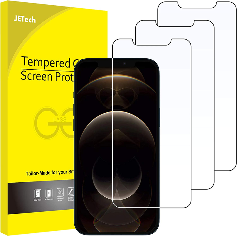 Screen Protector for iPhone 12 Pro Max 6.7-Inch, Tempered Glass Film, 3-Pack