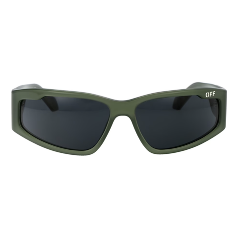 Pre-owned Off-white Oeri118s24pla0015707 Kimball Olive Green Dark Grey Sunglasses In Kimball Olive Green  Dark Grey