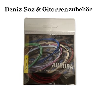 Aurora Kirmizi Saz Baglama Teli 0.18 Tel Kisa Sap rote Saiten