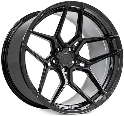 22  ROHANA RFX11 GLOSS BLACK CONCAVE WHEELS FOR LEXUS LS450 LS460 LS500