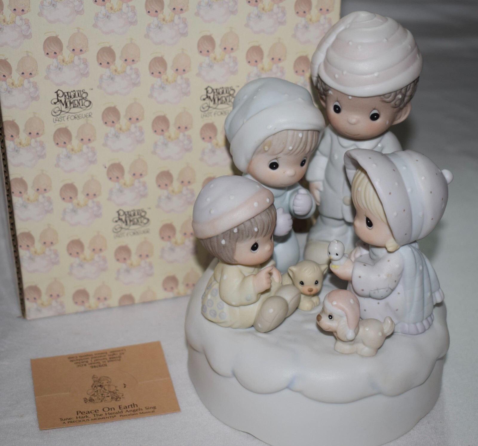 Precious Moments Peace on Earth Holiday Musical Figurine In