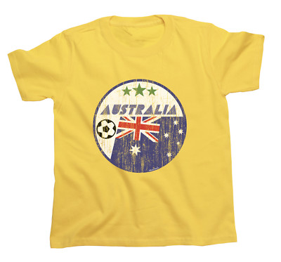 AUSTRALIA Boys Girls  T-Shirt FOOTBALL World Cup 2026 Patriotic Kids World Cup