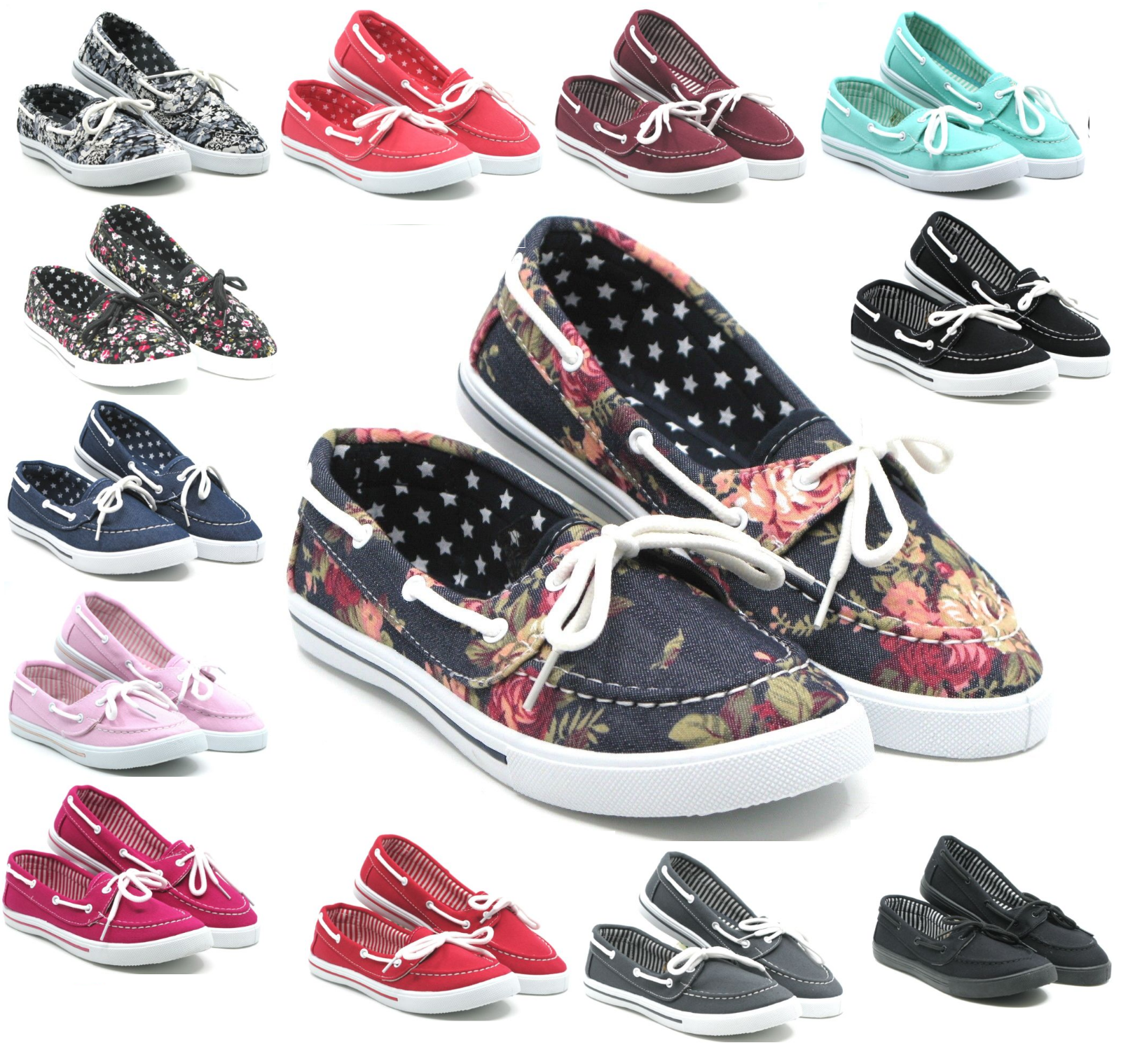 ladies canvas slip ons