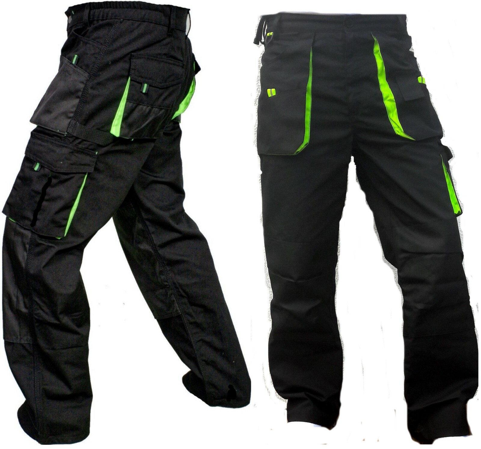 Profi Bundhose Arbeitshose Berufsbekleidung Herren Hose Qualität schwarz/grün