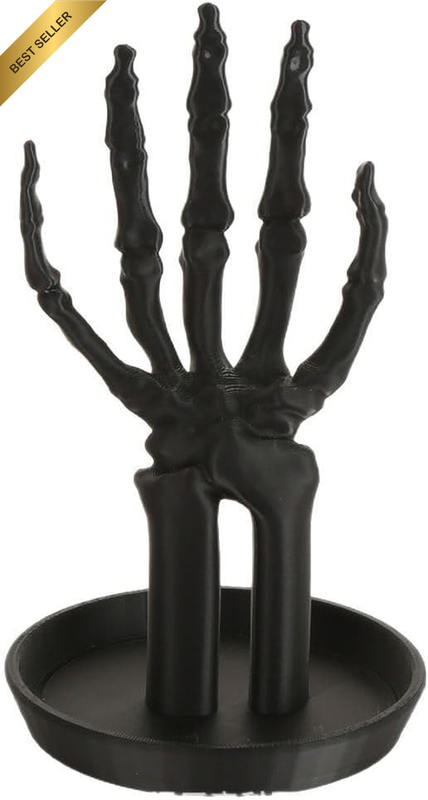 Halloween Decorations Indoor Skeleton Hand Ring Holder for Gothic Table Decor Je