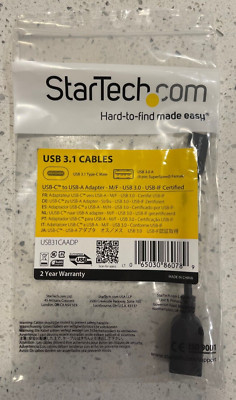 StarTech USB31CAADP USB-C Male to USB-A Female Adapter New