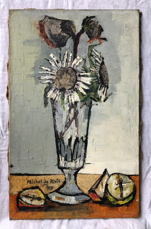 Bouquet 1959 Michel De Alvis Era Claude Venard Bernard Buffet Paris Les Chardons