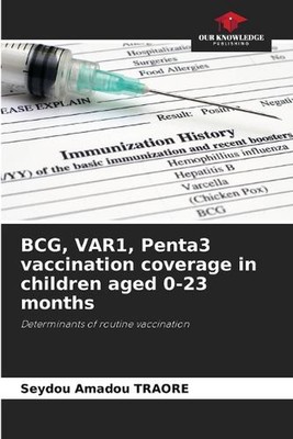 BCG, VAR1, Penta3 vaccination coverage in children aged 0-23 months by Seydou Am
