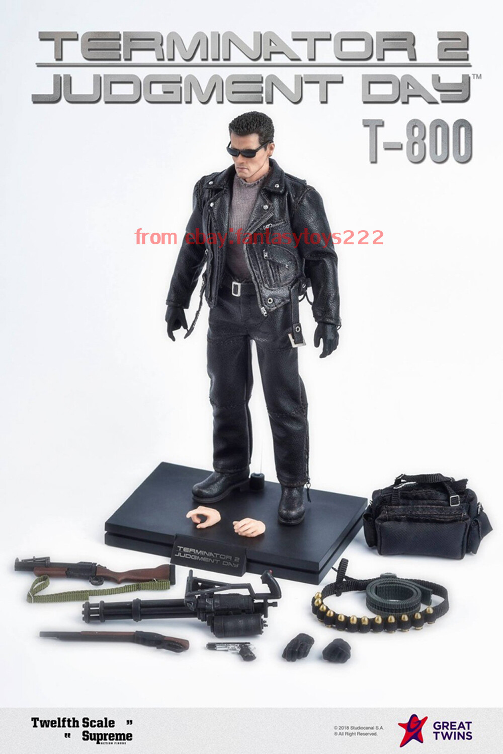 ターミネーター2 グレートツインズ T-800 1/12スケール Great Twins Terminator 2 T-800 1/12 Scale 6