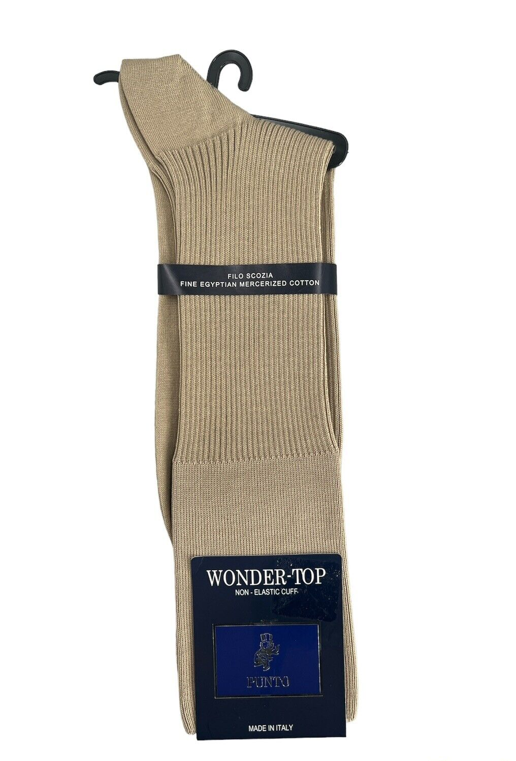 Size 10-13 Wonder-top Tan Non-elastic Cuff Cotton Blend