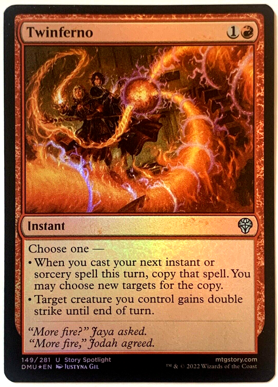 MTG 憤怒 foil MTG Twinferno Dominaria United 149/281 FOIL Uncommon, Pack