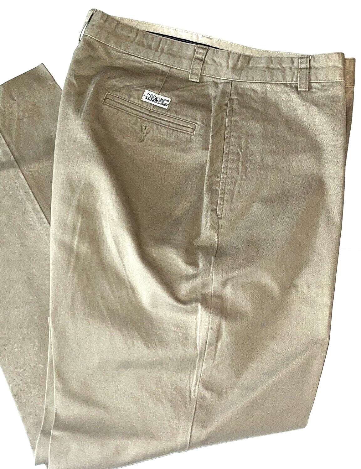 Polo Ralph Lauren Men's Gordon Chino Pants Khaki Flat Front Polo Ralph Lauren Men's Gordon Chino Pants Khaki Flat Front