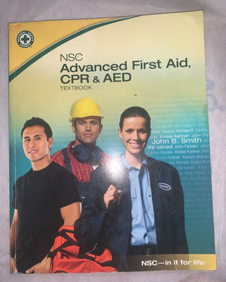 nsc advanced first aid cpr & aed used book 