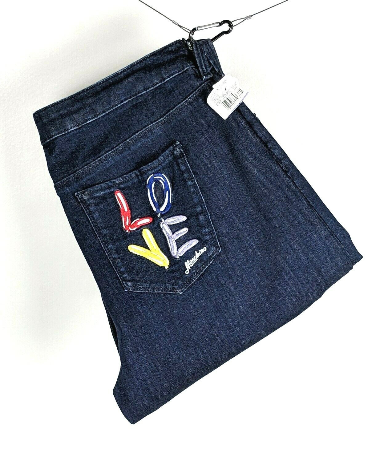 セール【MOSCHINO】刺繍ブルージーンズ セール【MOSCHINO】刺繍ブルージーンズ