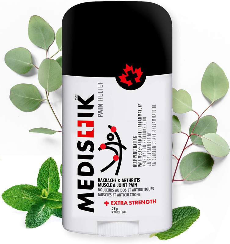 MEDISTIK Extra Strength Pain Relief Stick. Long Lasting Topical Pain Reliever
