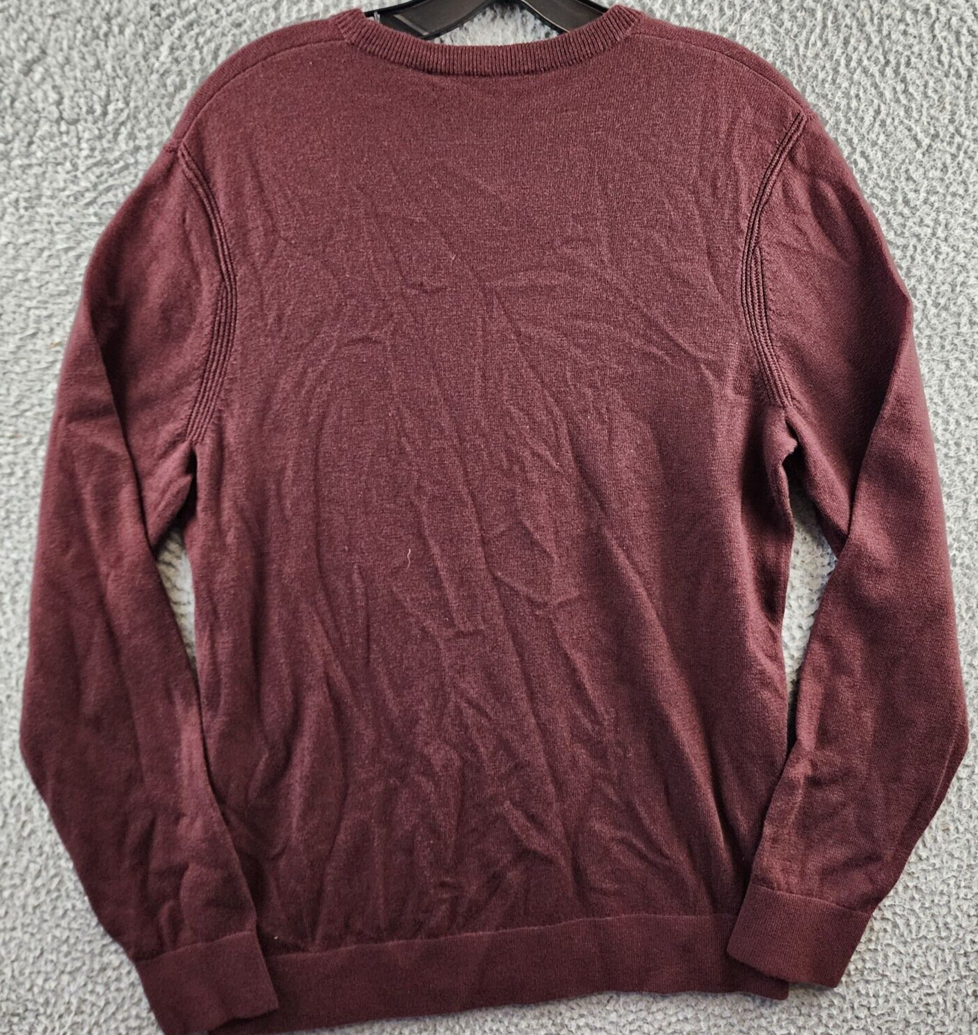 THEORY Riland Harman Merino Wool Blend Pullover Sweater Men's M Chianti Crewneck - Picture 12 of 14