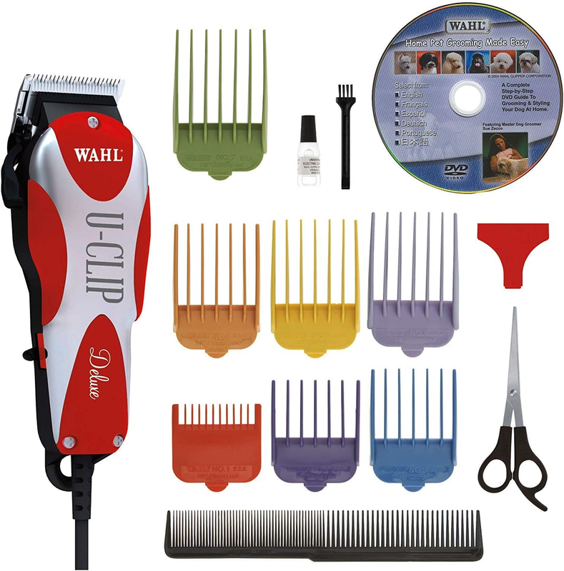 Wahl Professional Deluxe U-Clip Pet Clippers Grooming Tool Kit For Dogs & Cats