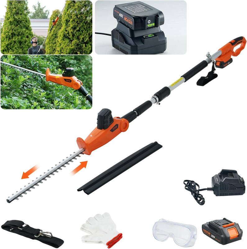 , 20v Electric Bush Trimmer Kit With 18 Inch Do