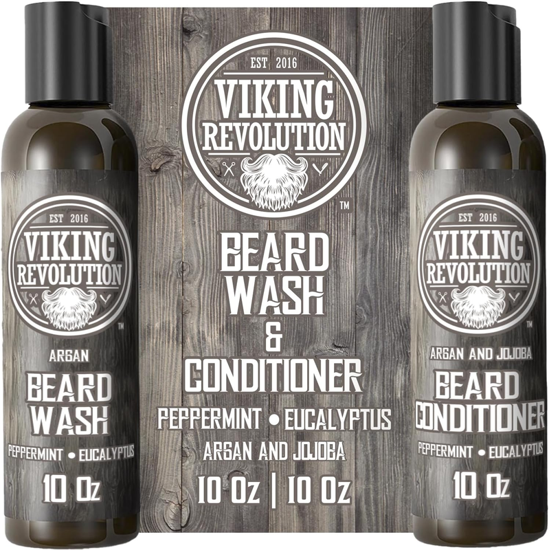Viking Revolution Beard Shampoo & Conditioner with Argan & Jojoba Oils 600ml