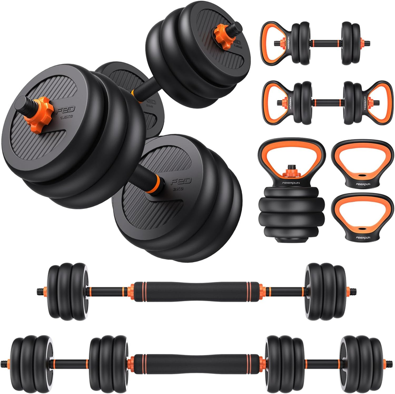 FEIERDUN Adjustable Dumbbells, 20/30/40/50/70/90Lbs Free Wei