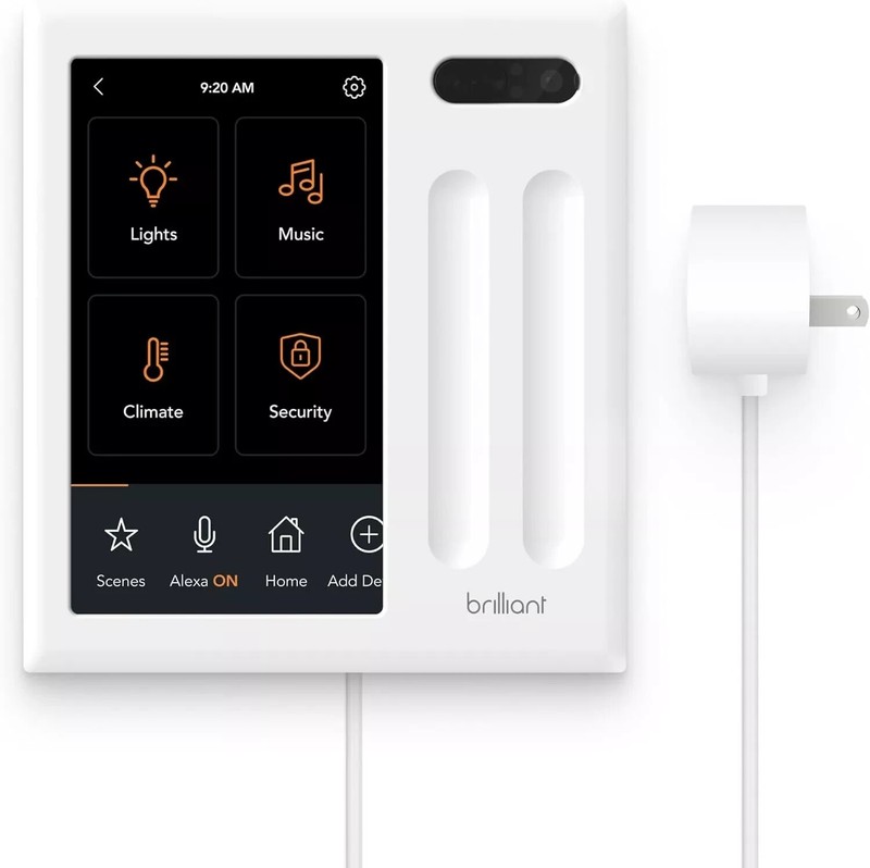 New Brilliant Smart Home Control Panel 2-Switch Plug-In Model Low