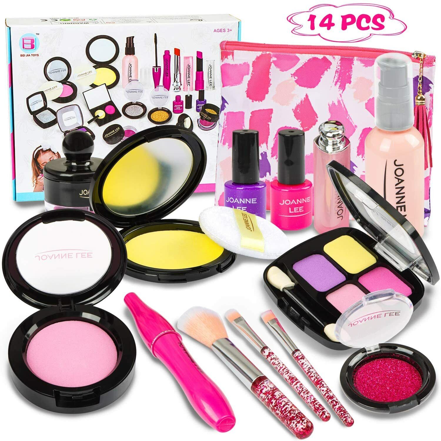 Kids Makeup Pretend Play Cosmetic Play Makeup Toy Set Kit for ...