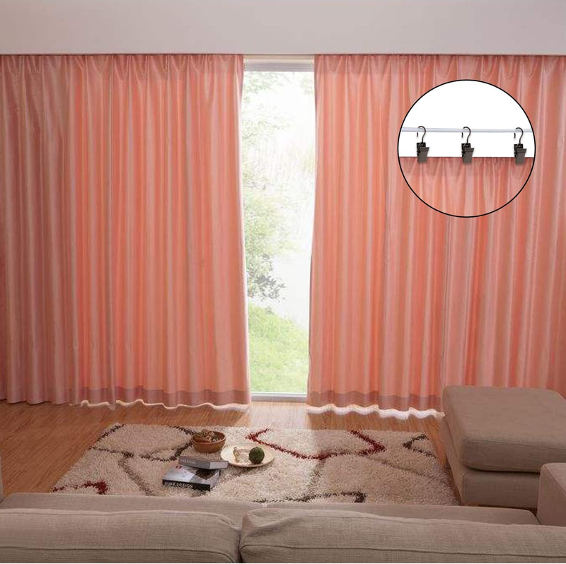 Curtain Wire 10 Meter Wall Decor Picture Hanging Kit with 16 Pcs Clips 20 Pairs