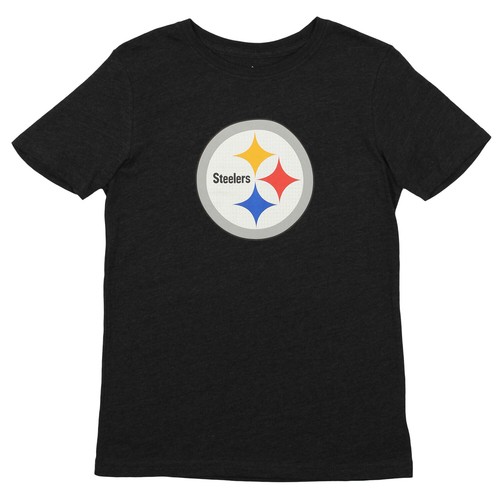 Футболка Outerstuff с короткими рукавами и логотипом молодежной команды НФЛ «Питтсбург Стилерс»
