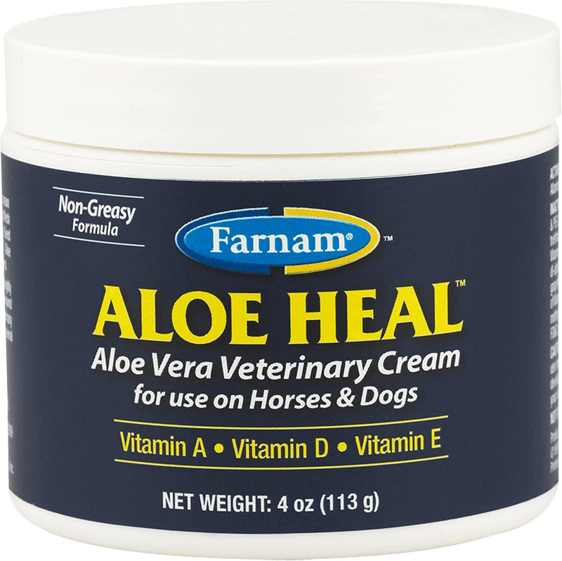 Aloe Heal Aloe Vera Veterinary Cream for Use on Horses and Dogs 4 Ounces